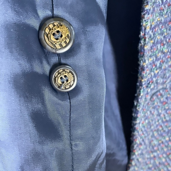 Lizwear Petite Blazer Suit Jacket Tweed Wool Blend Heather - Picture 8 of 8